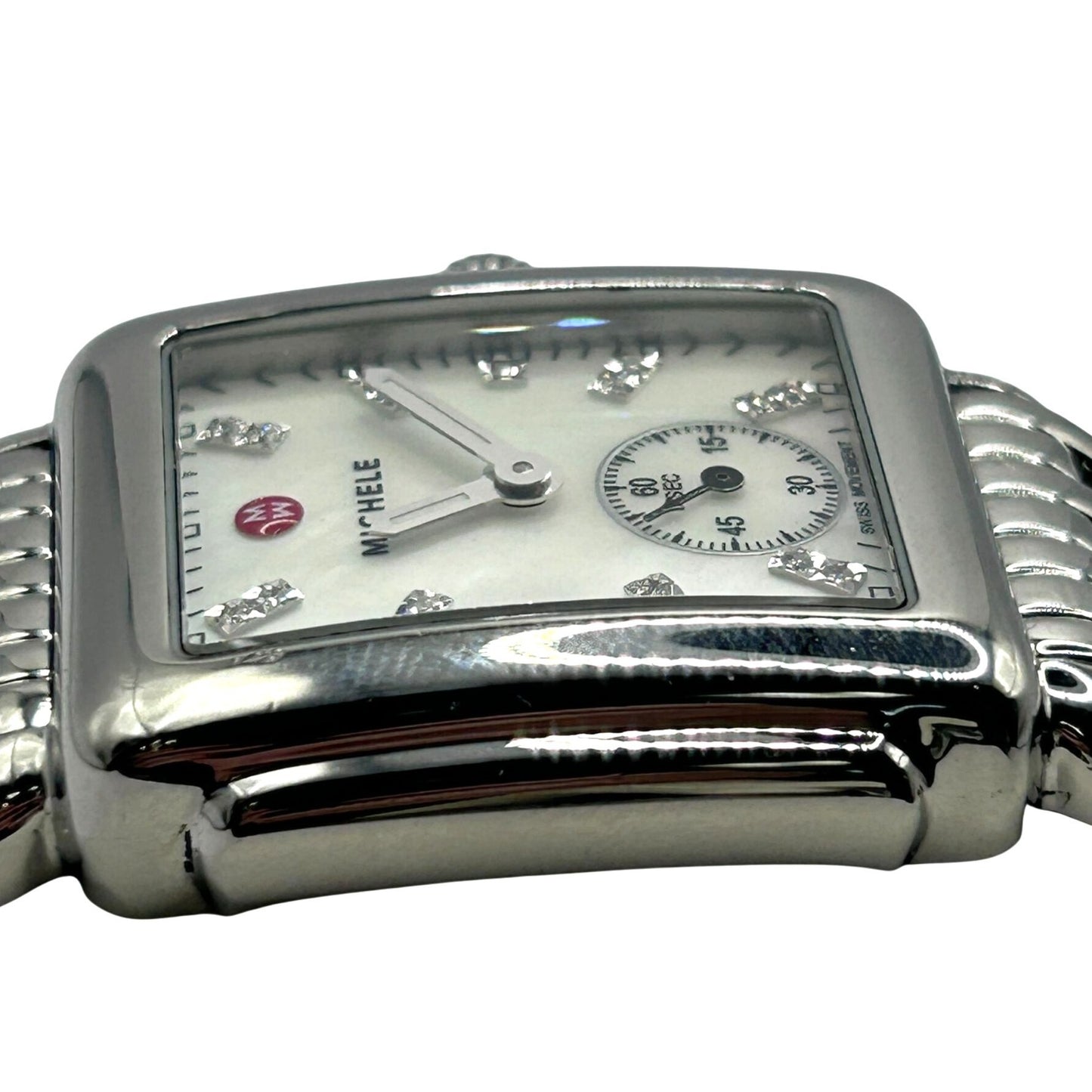 Michele Deco Mid Mother of Pearl Diamond Dial Women's Watch MW06V00A0046