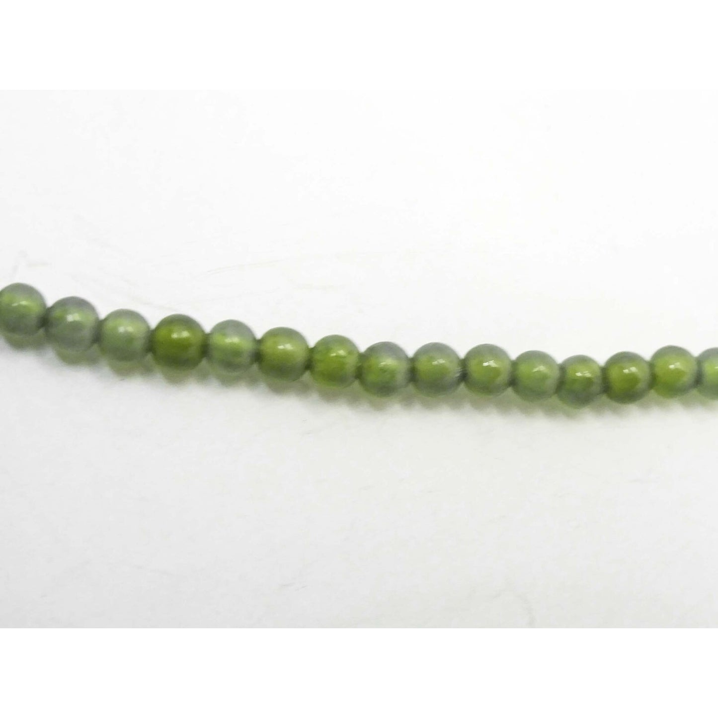 Peridot Faceted Briolette Drop & Bead Necklace with 14k Gold Clasp 17"
