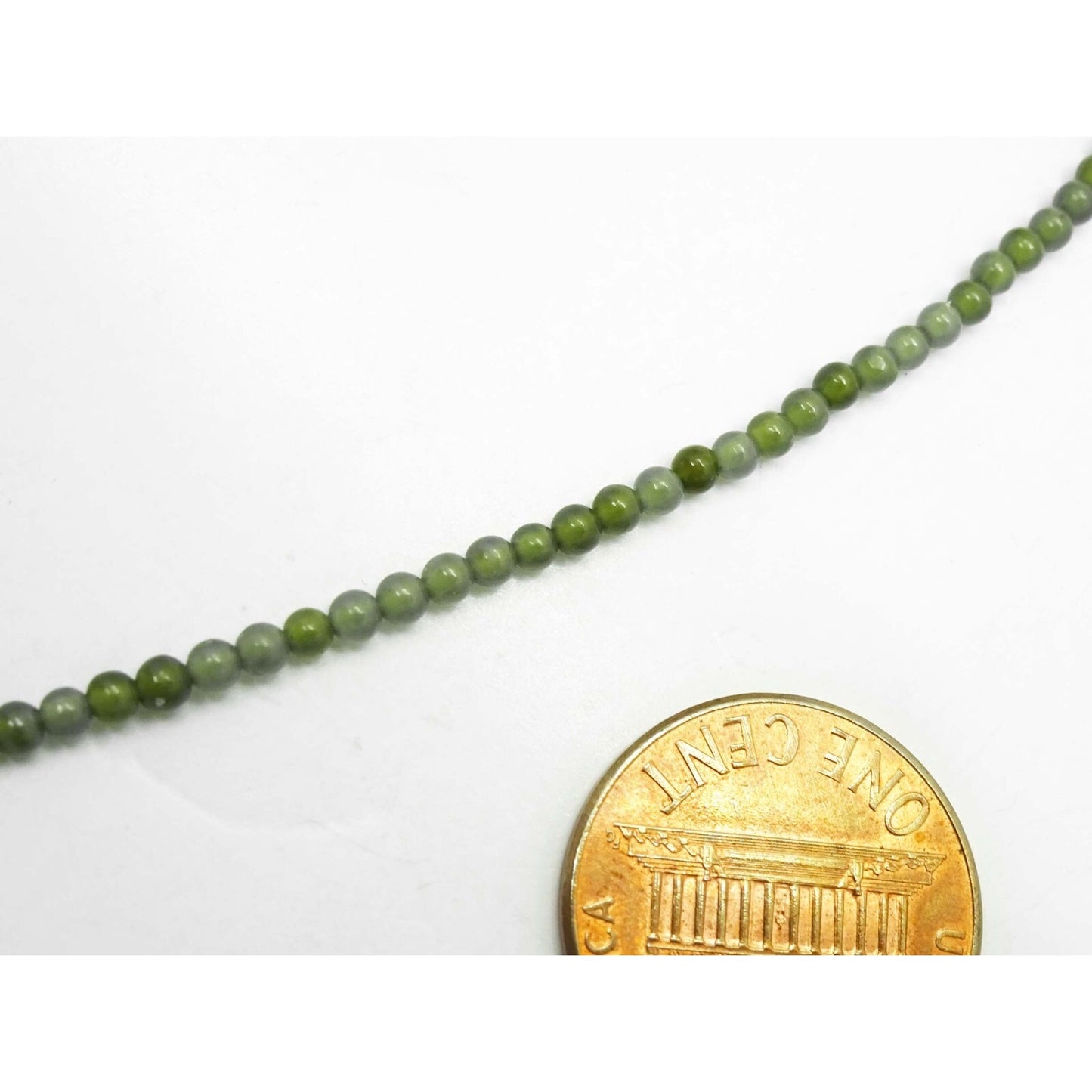 Peridot Faceted Briolette Drop & Bead Necklace with 14k Gold Clasp 17"