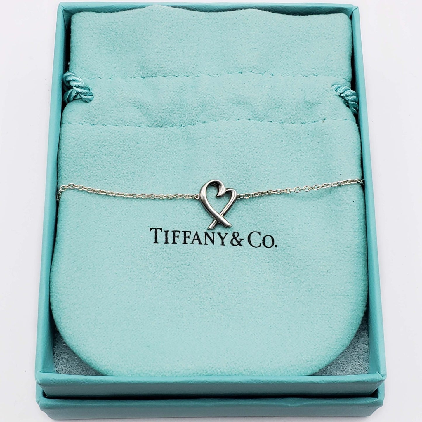 Tiffany & Co Paloma Picasso Loving Heart Bracelet Sterling Silver