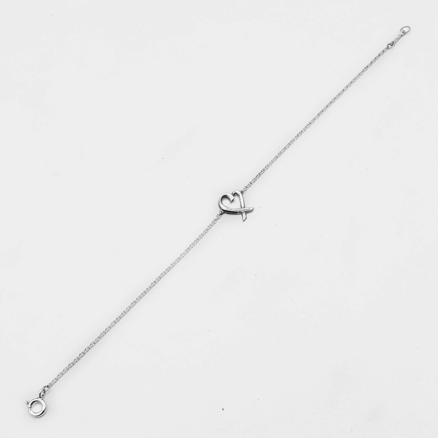 Tiffany & Co Paloma Picasso Loving Heart Bracelet Sterling Silver