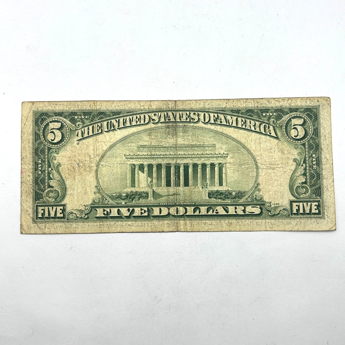 Series 1928-E 5 Dollar Bill Red Seal Circulated