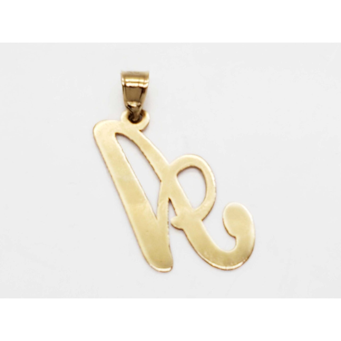 Script Letter A Pendant 14k Gold