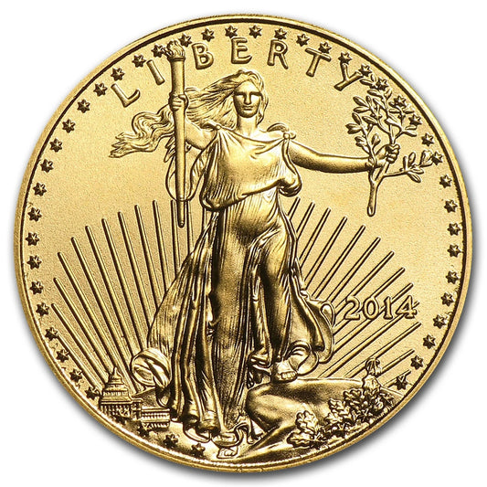 1/10 Ounce Gold American Eagle $5 BU - 2014