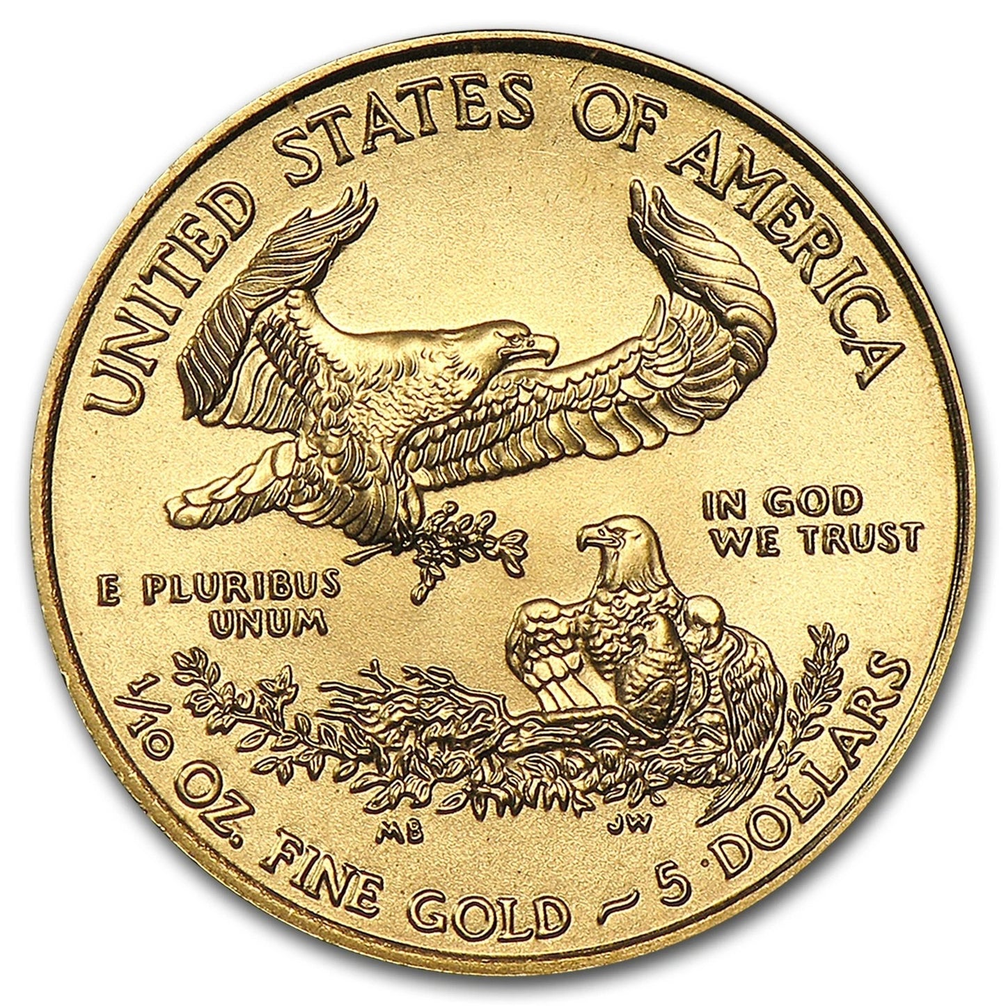1/10 Ounce Gold American Eagle $5 BU - 2014