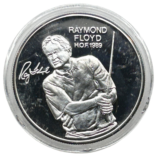 Raymond Floyd PGA Golf Hall of Fame Coin 1 Troy Oz .999 Fine Silver Rare Round