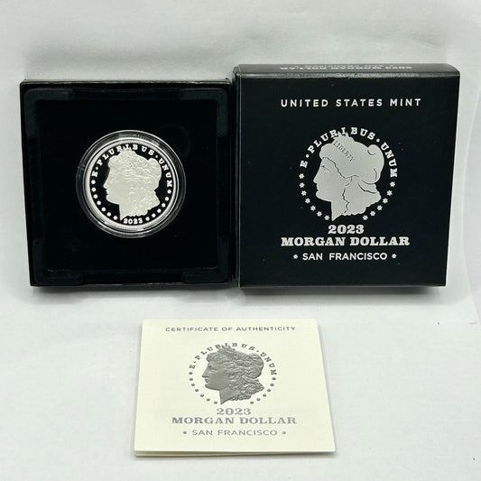 2023-S San Francisco Proof Morgan Silver Dollar Coin OGP & COA