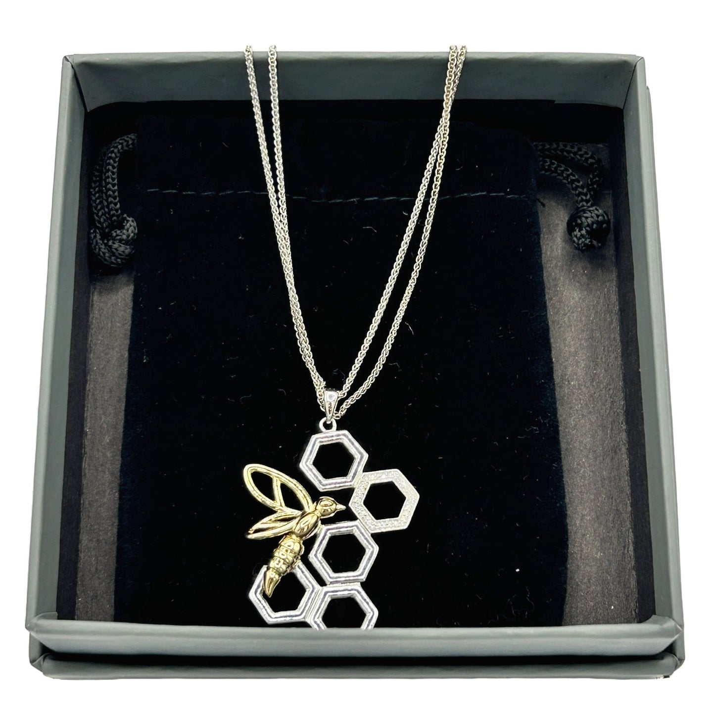 Universe Fine Jewelry MARVEL The Wasp - 30" Pendant Necklace 925 Sterling Silver