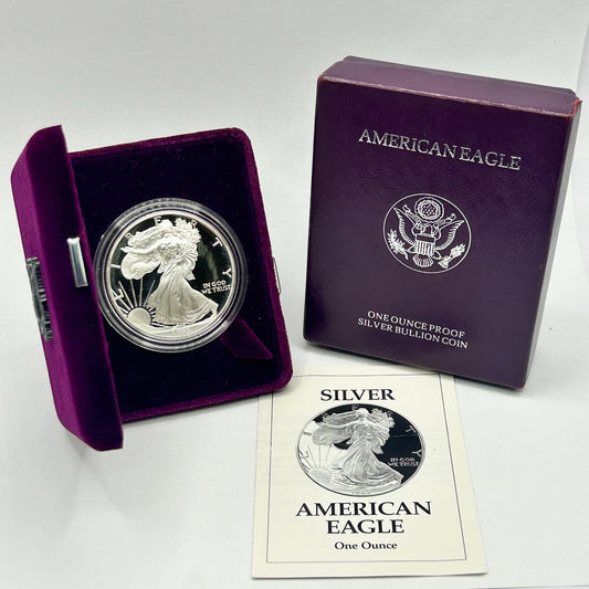 1992 Proof Silver American Eagle Dollar Coin OGP (NO COA)