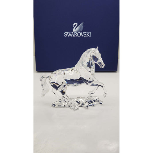 Swarovski Crystal #0898508 "Stallion" Horse Figurine with Original Box & COA