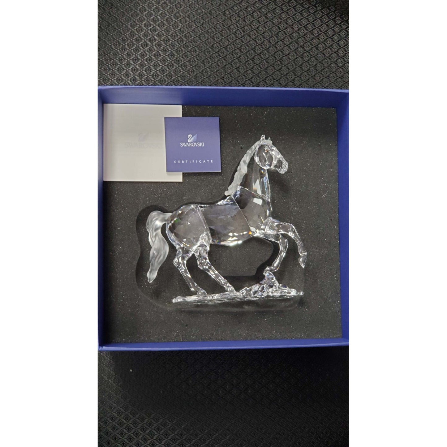 Swarovski Crystal #0898508 "Stallion" Horse Figurine with Original Box & COA