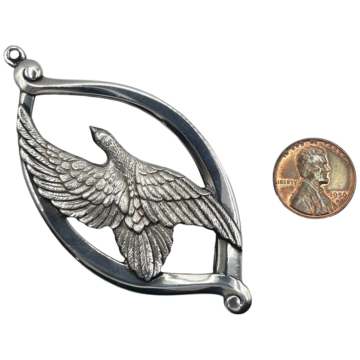 Wallace Sterling Silver Dove Peace On Earth Christmas Ornament Charm 1974