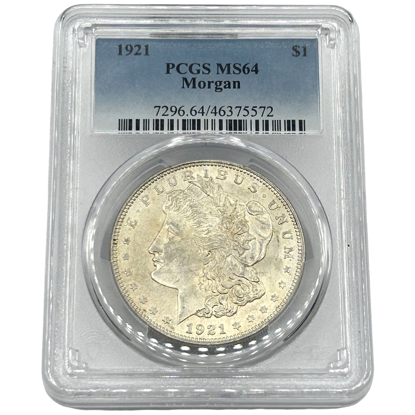1921 Morgan Silver Dollar $1 – PCGS MS64 – Philadelphia Mint
