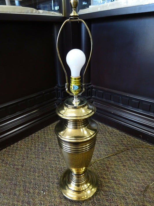 Mid-Century STIFFEL BRASS Table Lamp,Urn Neoclassical Design Brass Finial,3 Way