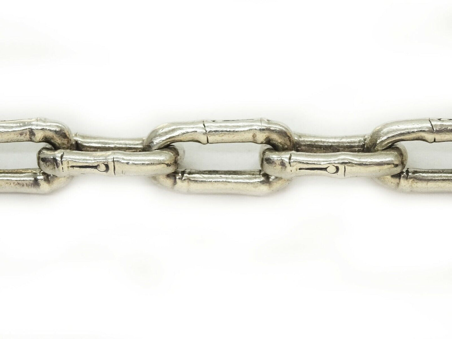 John Hardy Designer Bamboo Link Bracelet Sterling Silver