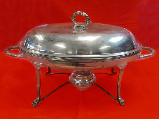 Antique 1802 William Sumner London Sterling Silver Chafing Dish 1,478 Grams
