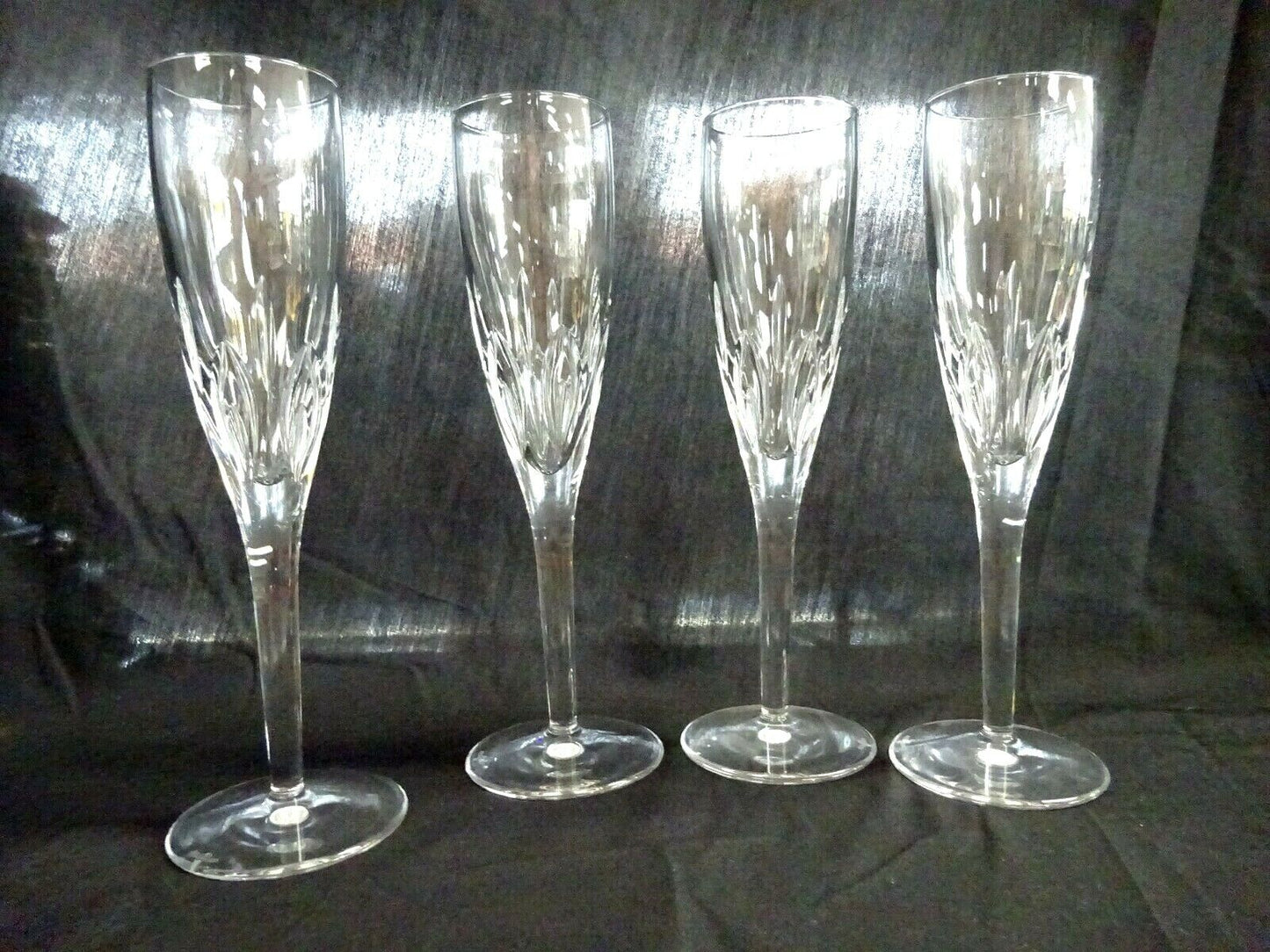 Waterford Irish Crystal ABBINGTON Champagne Flute,9.25", Lot of 4,MINT CONDITION