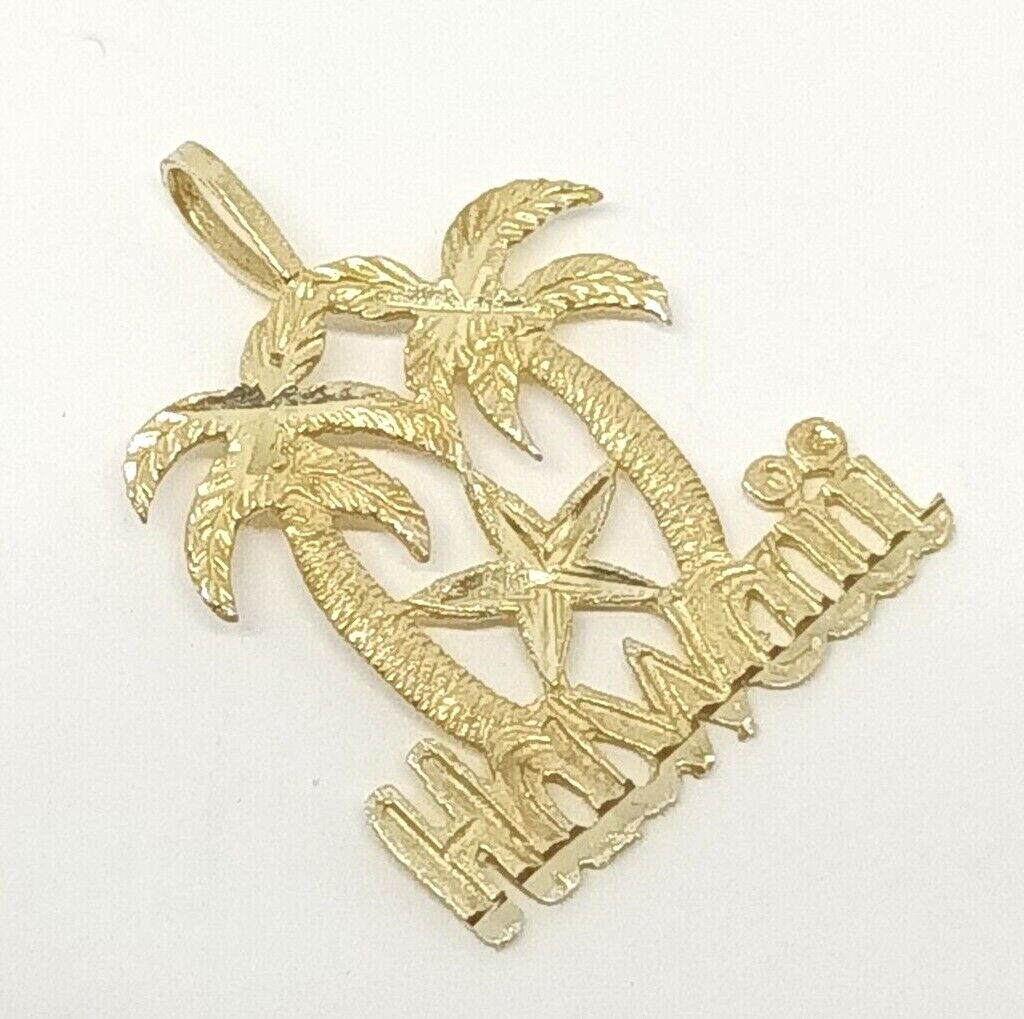 Hawaii 14k Yellow Gold Charm 0.9 grams