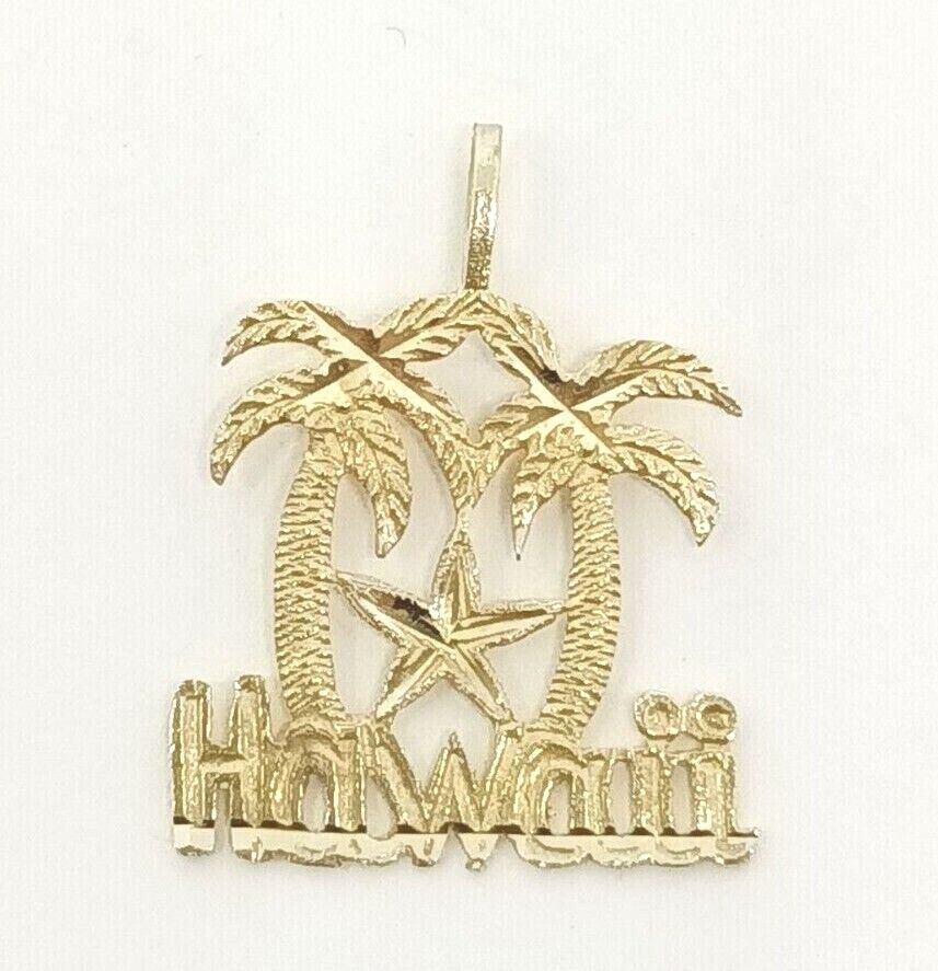 Hawaii 14k Yellow Gold Charm 0.9 grams