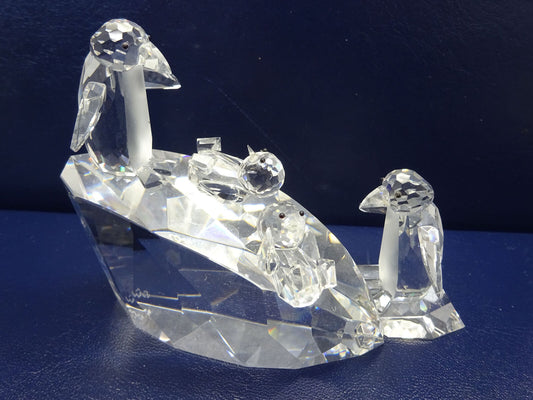Crystal World Thrills 'n Chills Penguins Figurine #1016