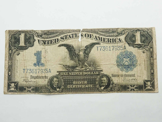 1899 $1 Black Eagle Silver Certificate Large Note T73617935A