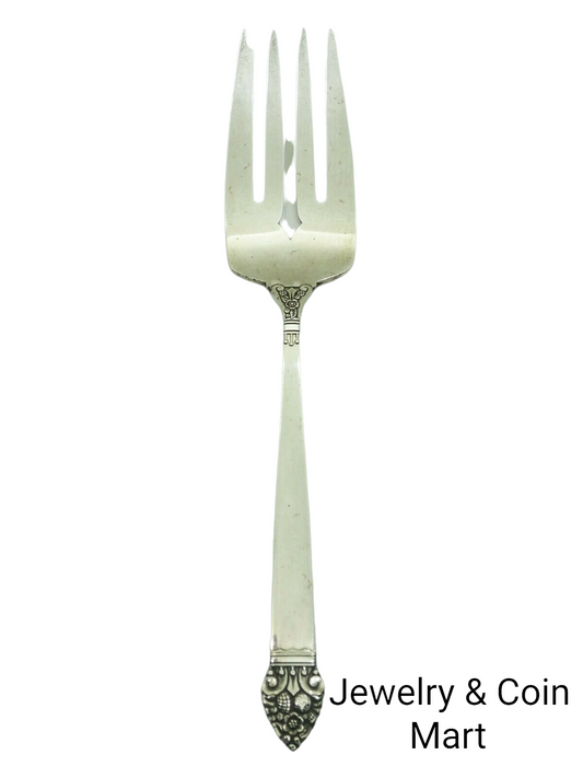 King Cedric by Oneida Sterling Silver Cold Meat Fork 8"