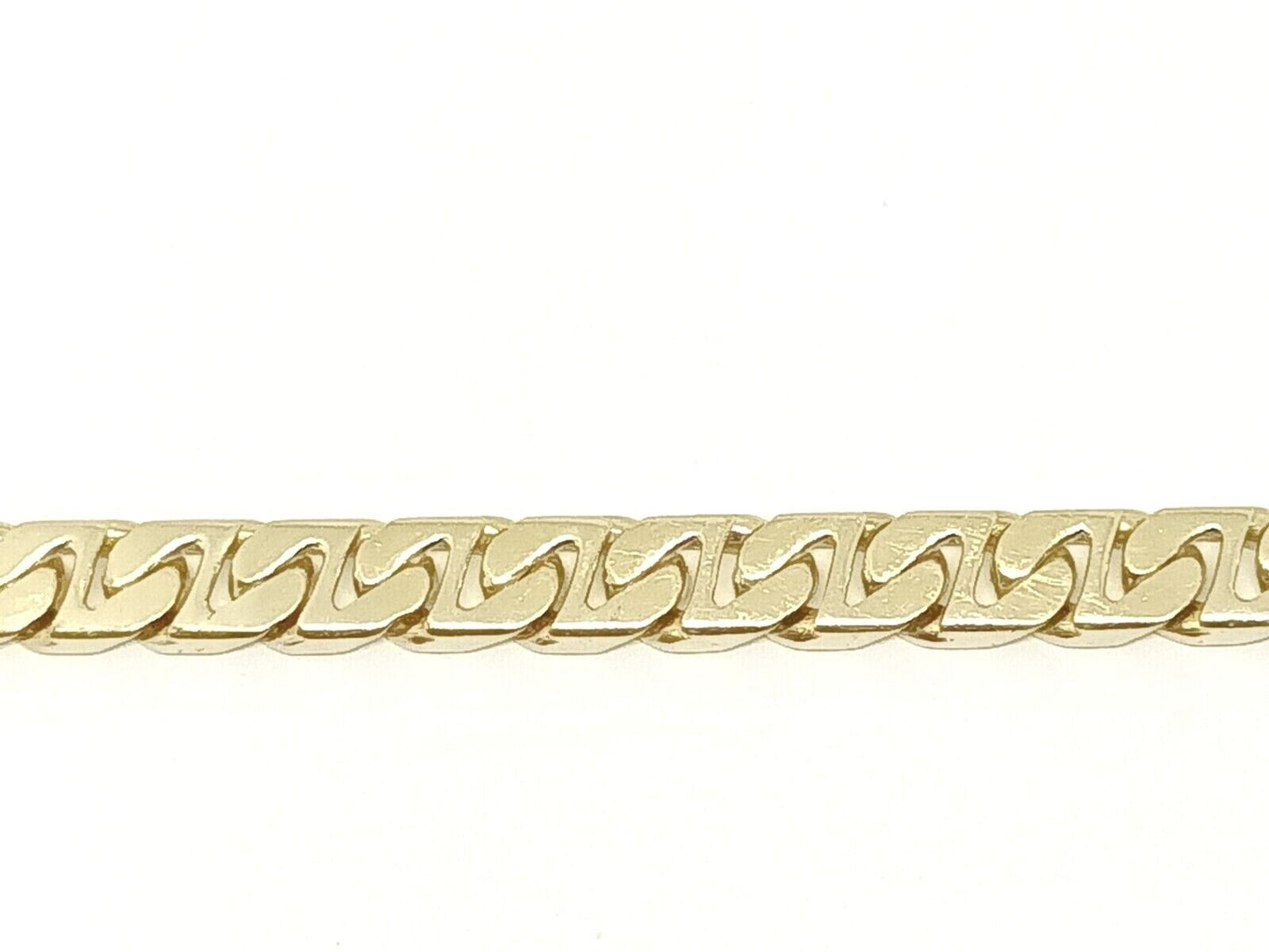 Men's 9mm Wide 14k Gold Cuban Link Chain Bracelet, 8'' Long, 35.8 grams