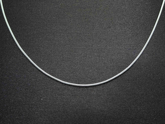 1.5mm Snake Chain Necklace 14k White Gold Turkey 18.25" 7.6 Grams