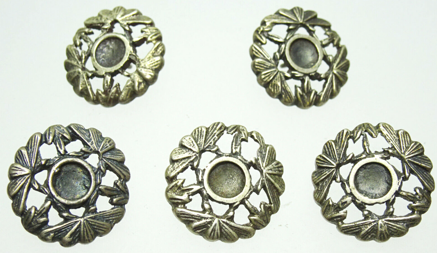 Vintage 925 Sterling Silver Buttons, Antique Lot of 8 Buttons, 34 grams, 2 Sets