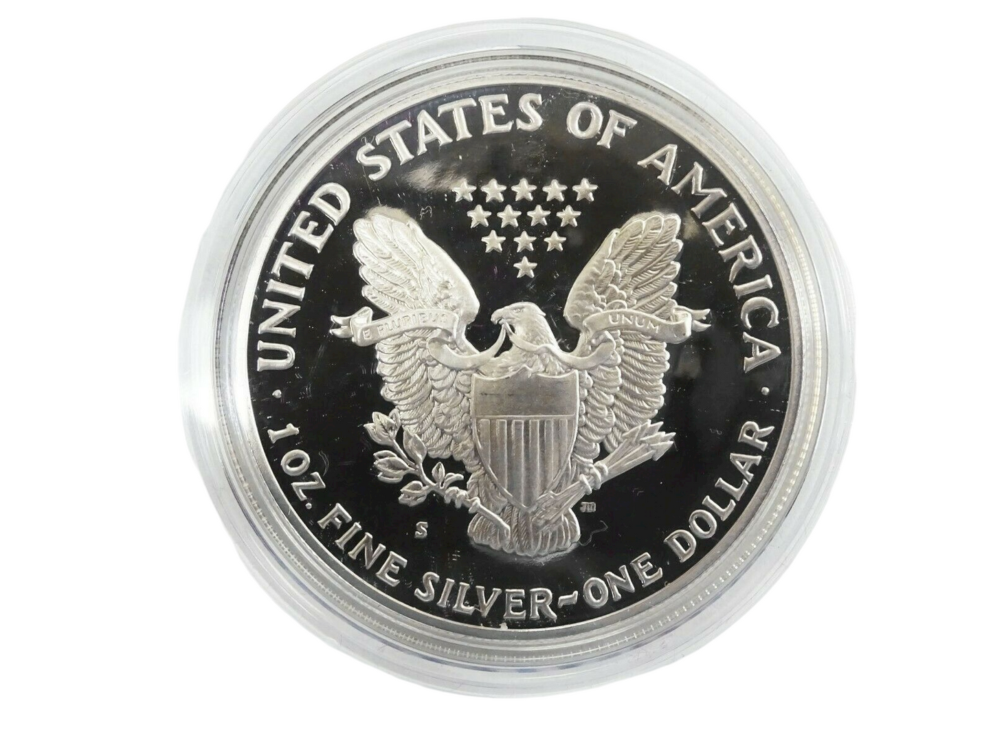 1991-S 1 Troy Oz .999 Fine American Silver Eagle Proof with Box & COA