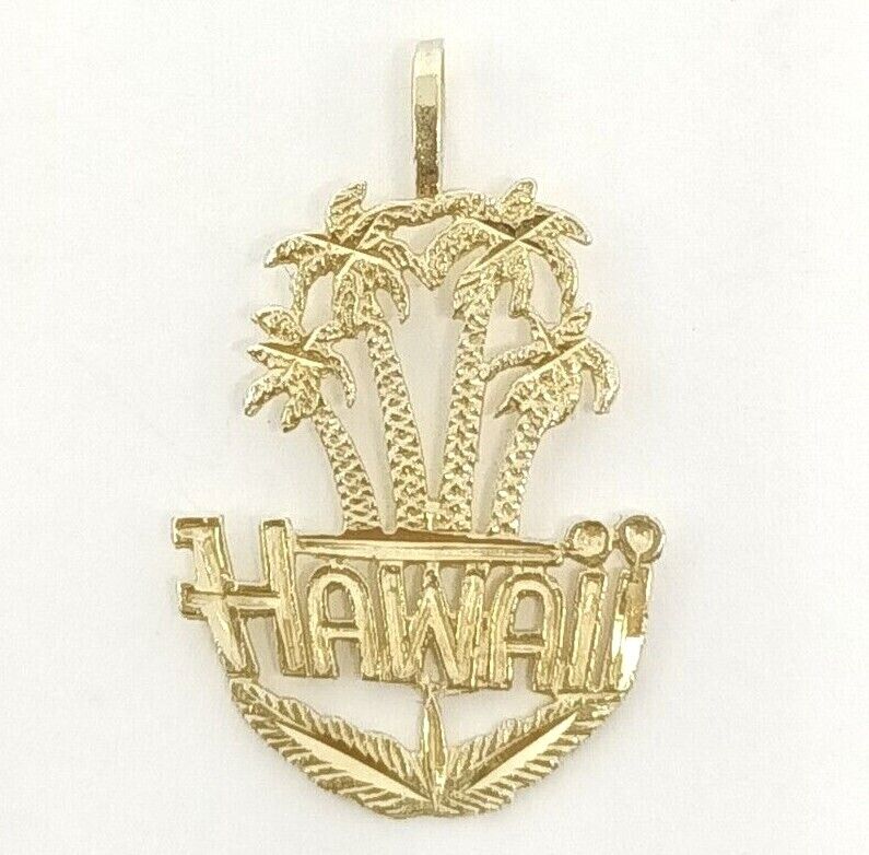 Hawaii 14k Yellow Gold Decorative Charm/Pendant