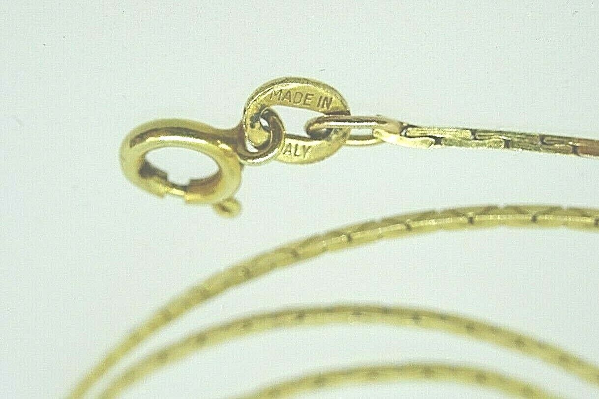 Italian 1mm Box Chain 14k Yellow Gold 24" 5.5 Grams