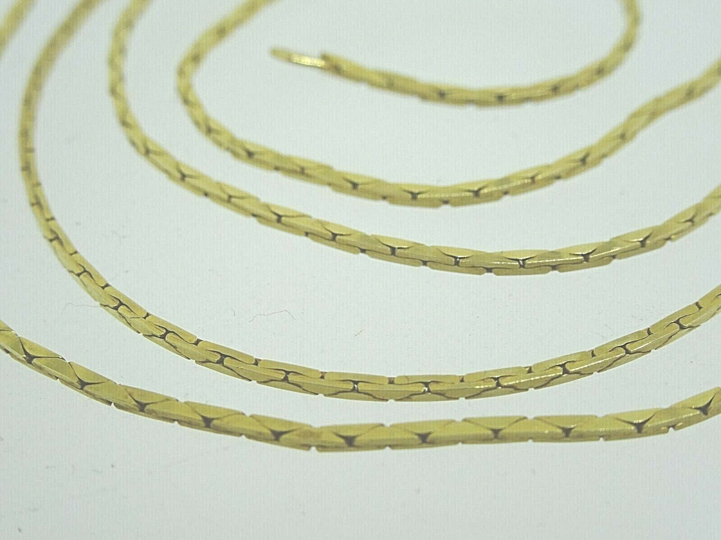 Italian 1mm Box Chain 14k Yellow Gold 24" 5.5 Grams