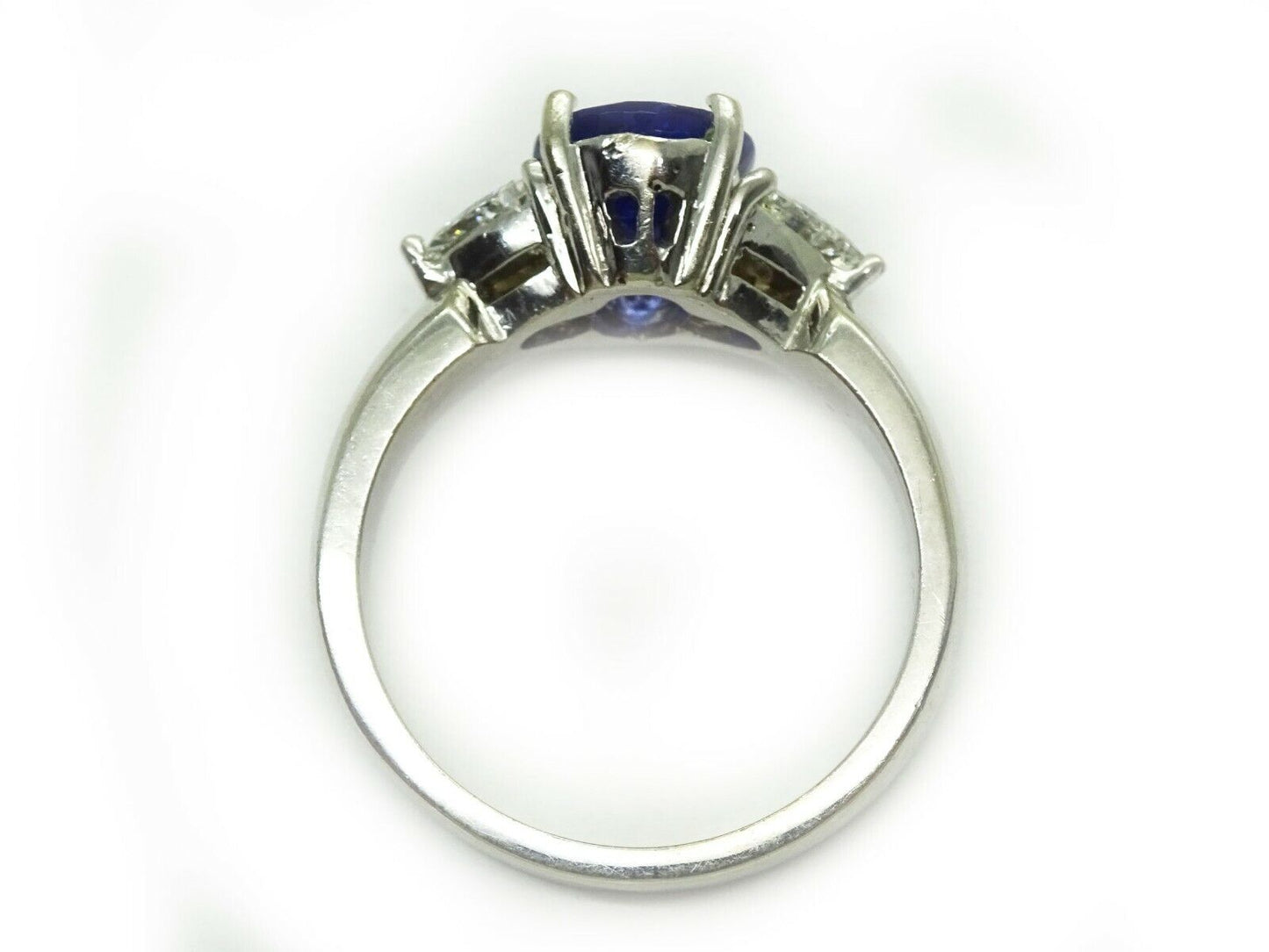 4.71ct Natural Tanzanite & Earth Mined Diamond Ring solid 14k  Gold Size 11.25