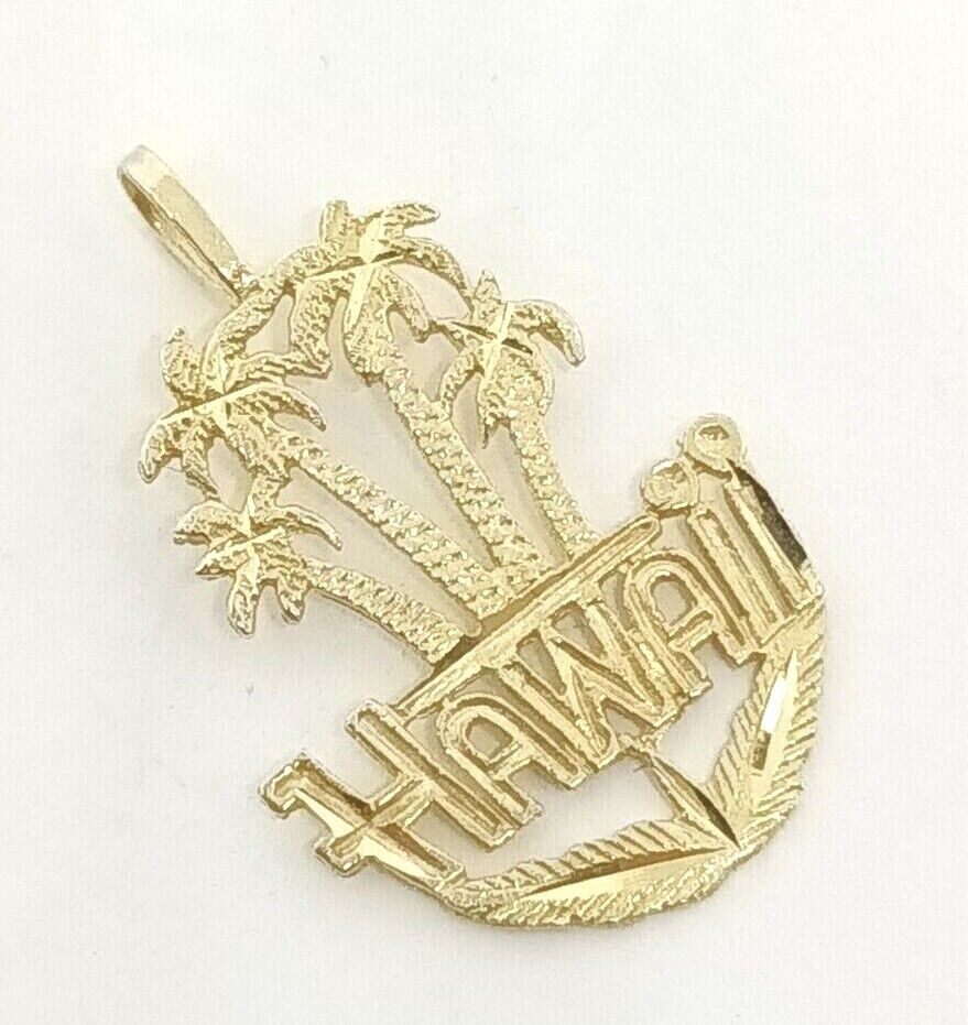 Hawaii 14k Yellow Gold Decorative Charm/Pendant