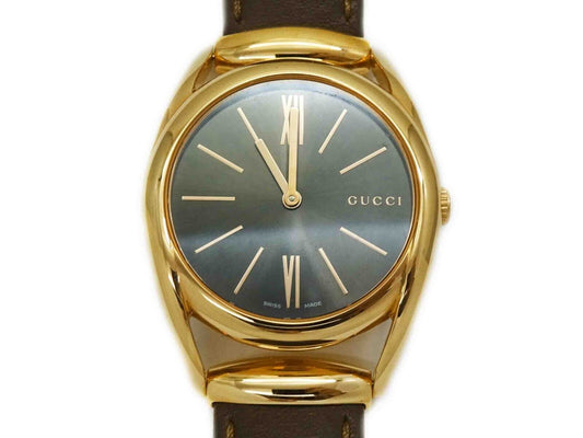 Gucci Horsebit Watch Swiss Quartz Rose Gold Ladies Watch 140.4 Stainless Genuine