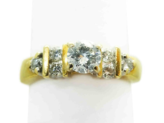 0.38ct tw Natural Earth Mined Diamond Ring 14k Gold Size 6.25