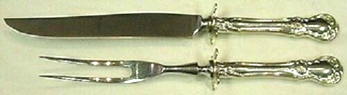 Old Master By Towle Sterling Silver Steak Carving Set 2-Piece Knife 10", no mono