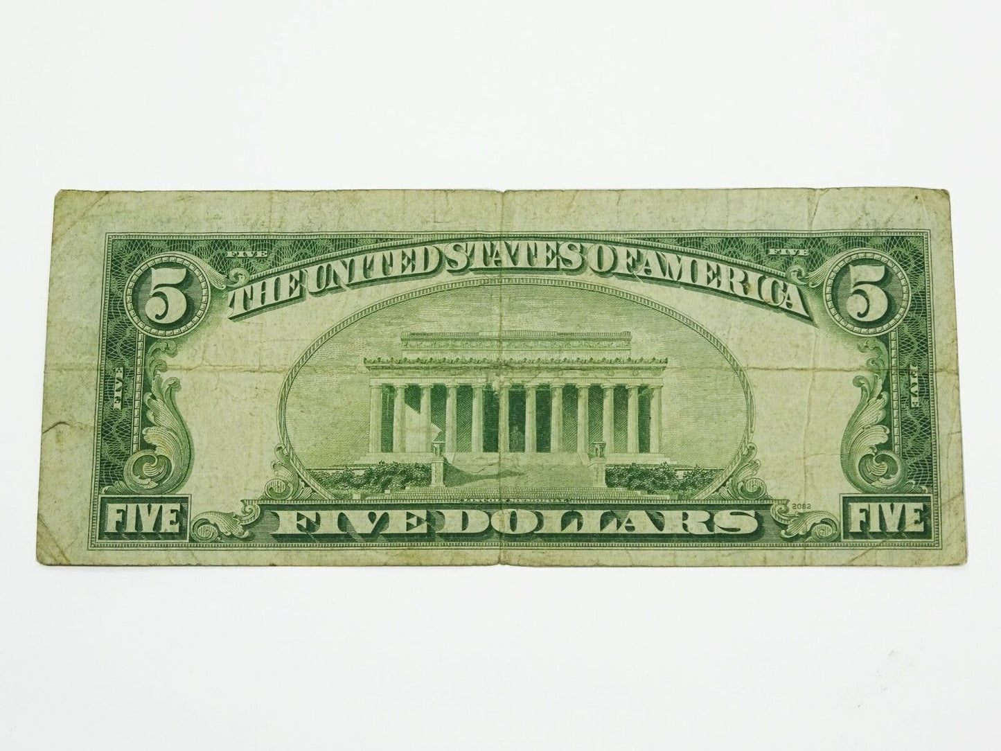 1950 Series Error Cut $5 Five Dollar Federal Reserve Note G63302425A