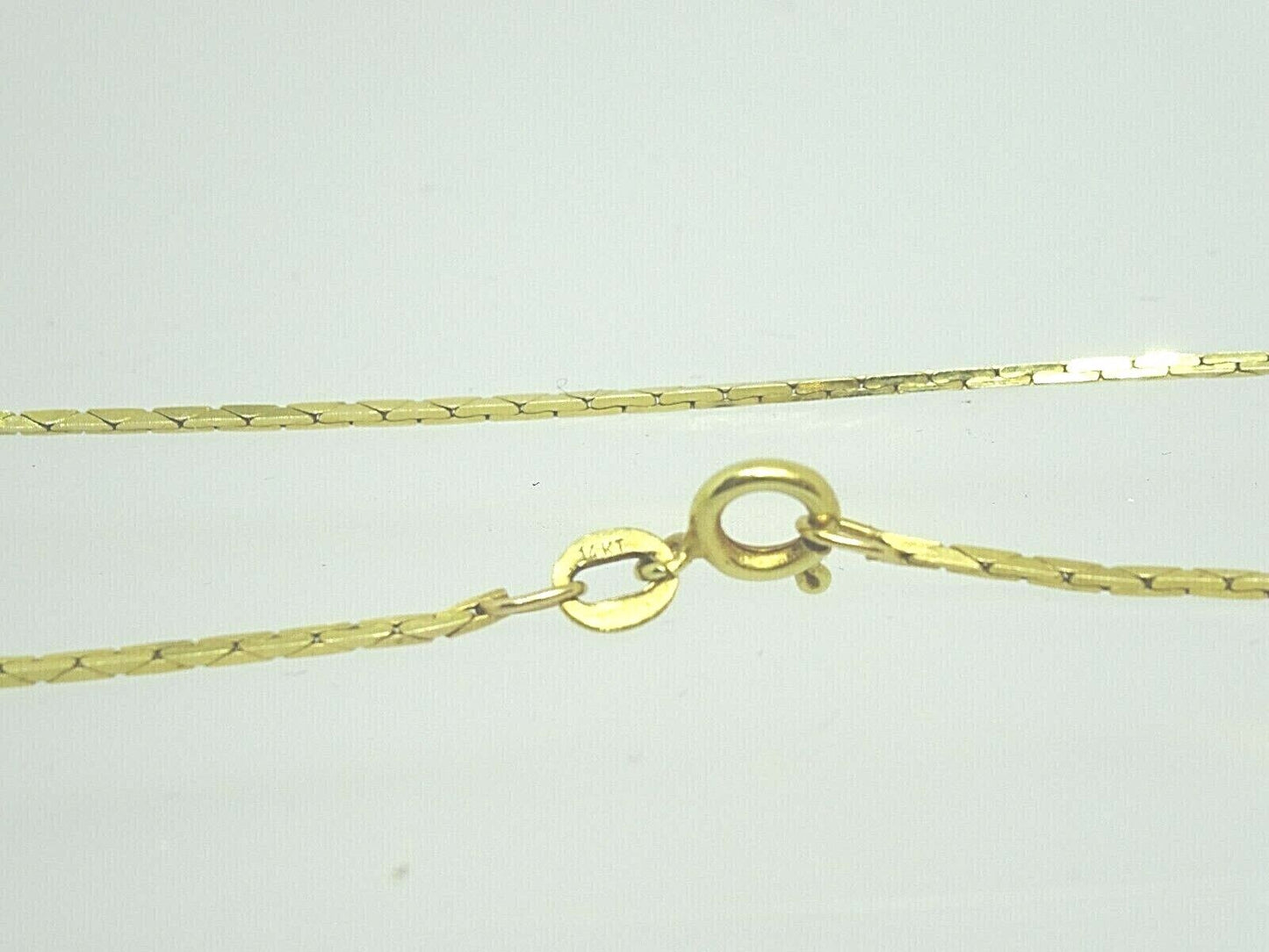 Italian 1mm Box Chain 14k Yellow Gold 24" 5.5 Grams