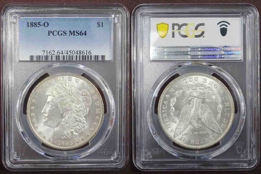 1885-O $1 Morgan Silver Dollar PCGS MS64