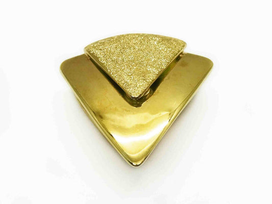 Italian Double Triangle V Slide Pendant 14k Gold