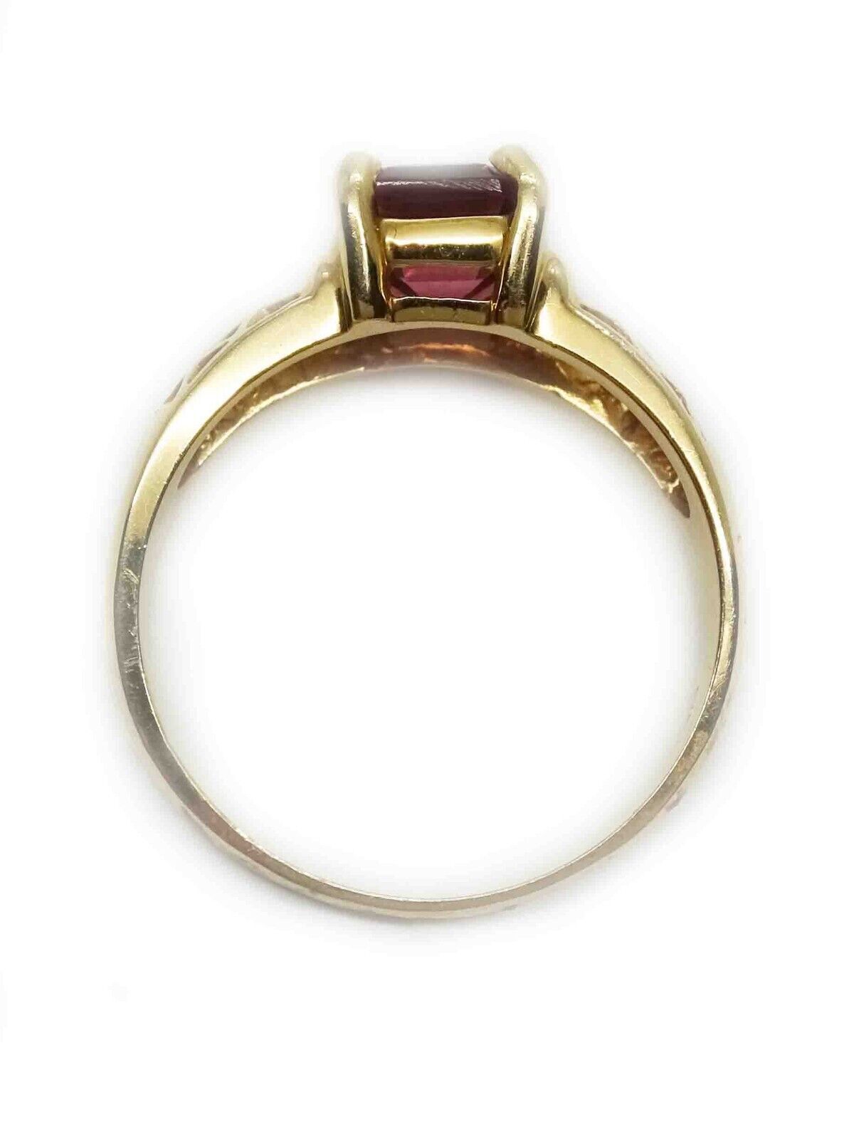 1.50ct Natural Pink Tourmaline Filigree Ring CID 14k Gold Size 6.25