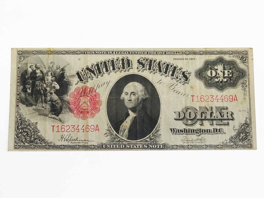 1917 $1 "Sawhorse" United States Legal Tender Large Note T16234469A