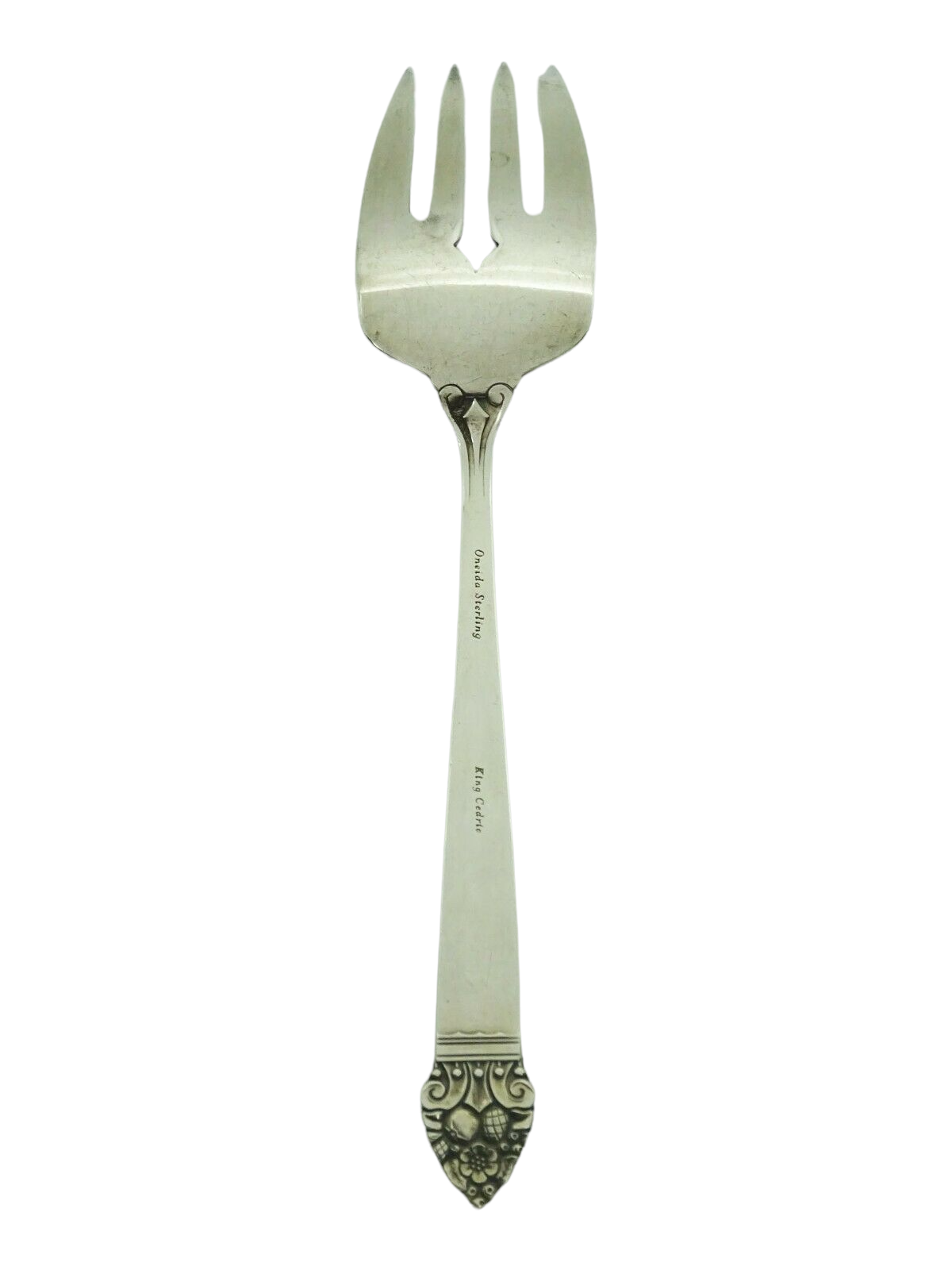 King Cedric by Oneida Sterling Silver Cold Meat Fork 8"