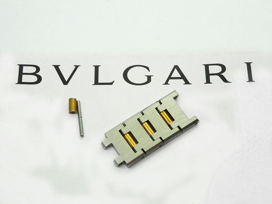 Genuine Bvlgari Diagono 18k Gold & Stainless Steel Watch Links