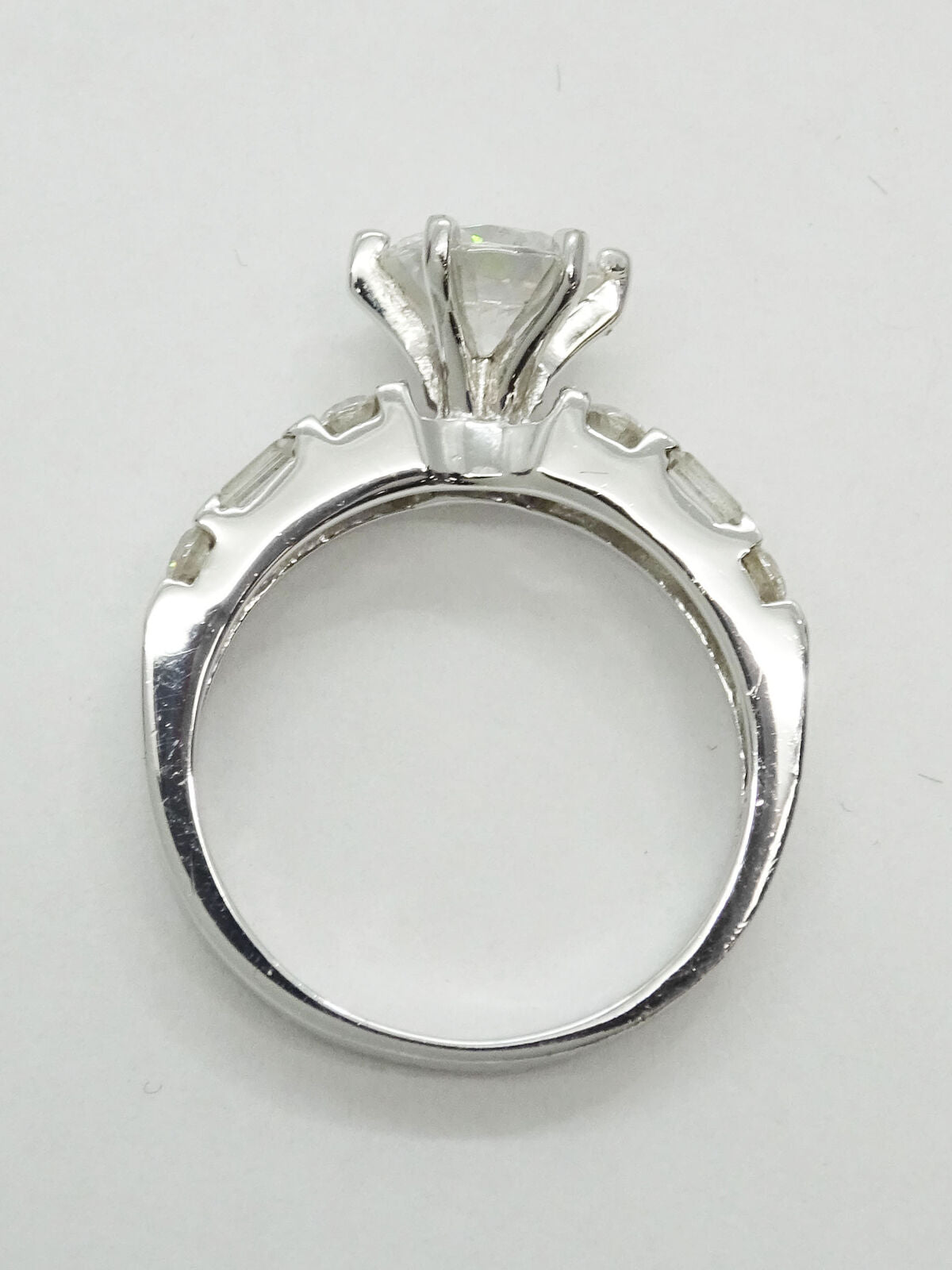 2ct tw White CZ Sterling Silver Ring Size 6