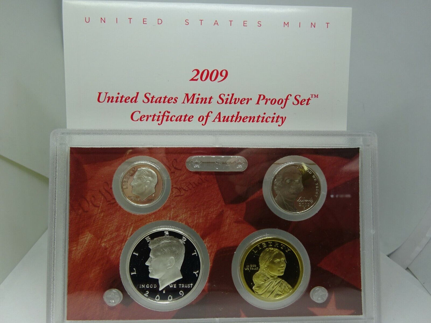 2009 S Proof Set Original Box +COA 18 Coins 90% Silver Quarters Kennedy US Mint