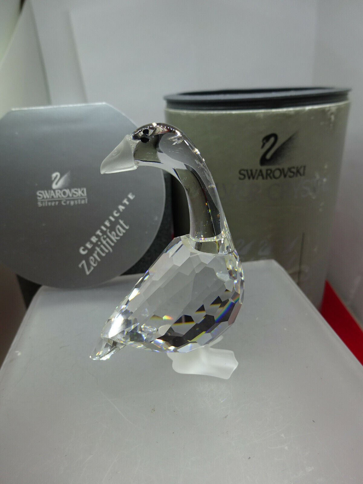 Swarovski Crystal Figurine Mother Goose Mint in Box & COA 2-1/2" Tall