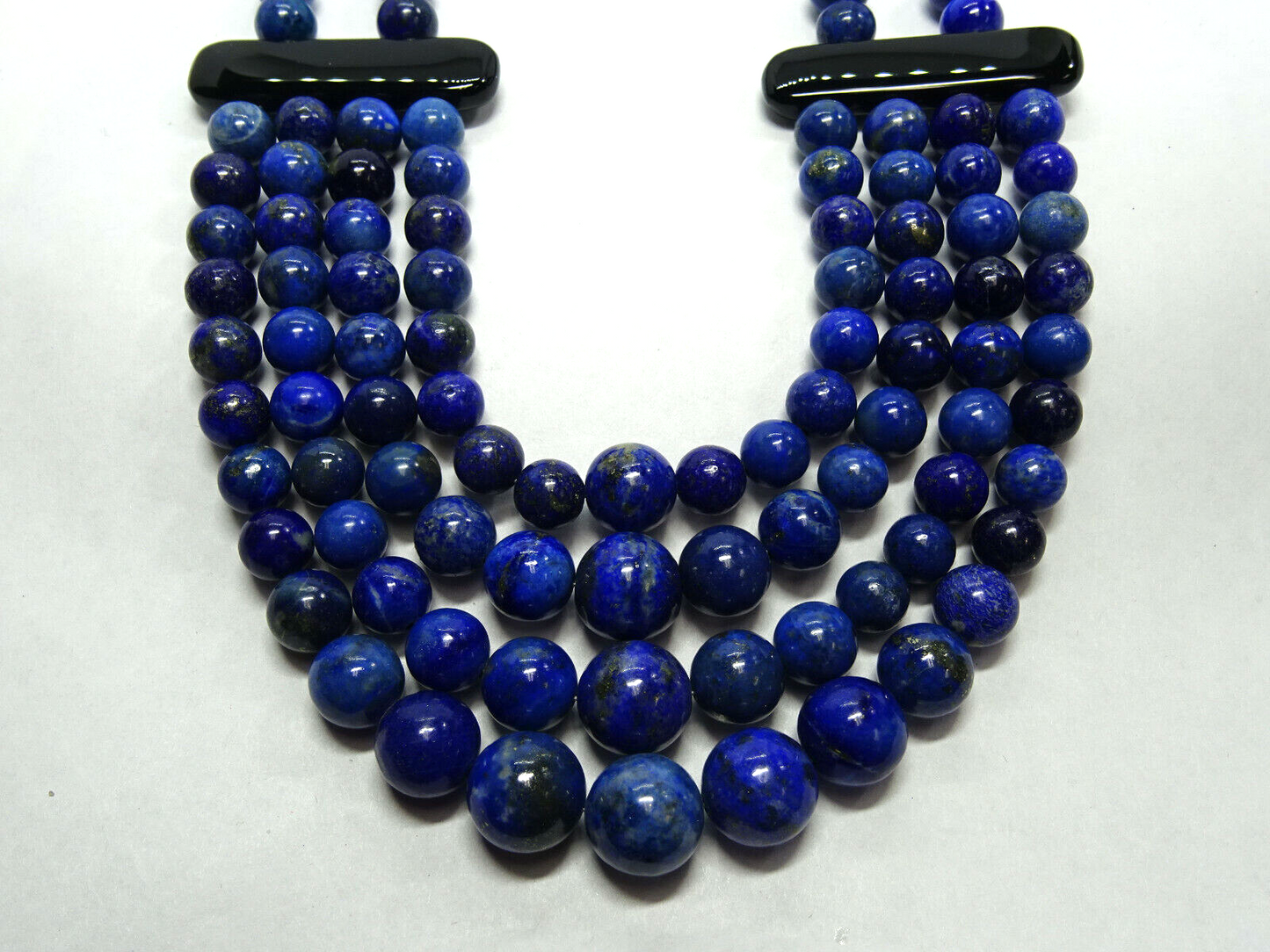 NEW Jay King Blue Lapis & Onyx Multi-Strand Bead Necklace,Desert RoseTrading,DRT